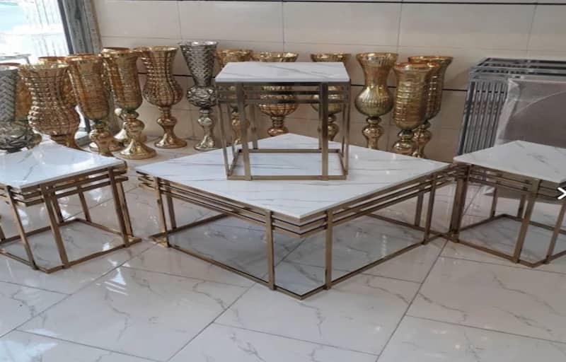 تصویر 3 از قیمت خرید میز عسلی استیل مربع + فروش ویژه